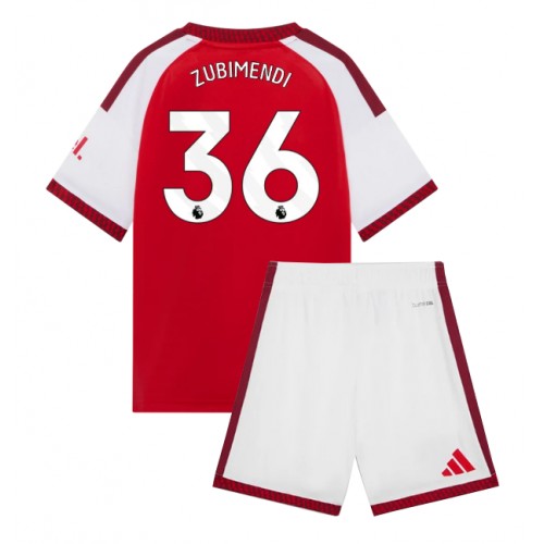 Arsenal Martin Zubimendi #36 Replika Hemmatröja Barn 2026-27 Kortärmad (+ Korta byxor)